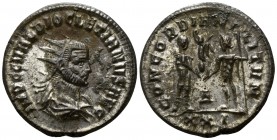Diocletian AD 284-305. Cyzicus. Antoninianus Æ silvered