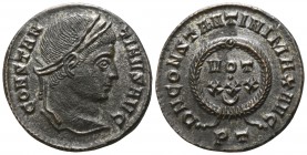 Constantinus I the Great 306-336 AD, (struck under Constans I 337-350 AD).. Ticinum, 1st officina. Follis Æ