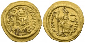 Justin II AD 565-578. Constantinople. Solidus AV