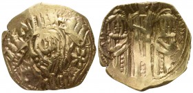 John V Palaeologus, with John VI AD 1341-1391. Constantinople. Hyperpyron AV