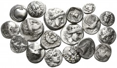 Lot of 18 greek silver coins / SOLD AS SEEN, NO RETURN!