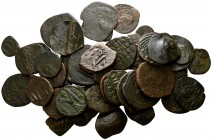 Lot of ca. 48 byzantine bronze coins / SOLD AS SEEN, NO RETURN!