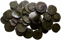 Lot of ca. 49 byzantine bronze coins / SOLD AS SEEN, NO RETURN!
