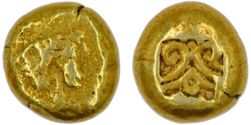 Ionia, Uncertain. Circa 600-550 BC. EL Trite – Third Stater (11mm, 4.22g). Figur...