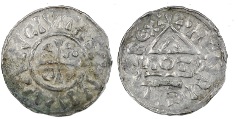 Germany. Duchy of Bavaria. Heinrich IV (II) 1002-1009. AR Denar (21mm, 1.57g). N...