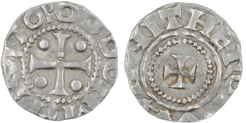 Germany. Duchy of Saxony. Otto III 983-1002. AR Denar (16mm, 1.41g). Dortmund mi...