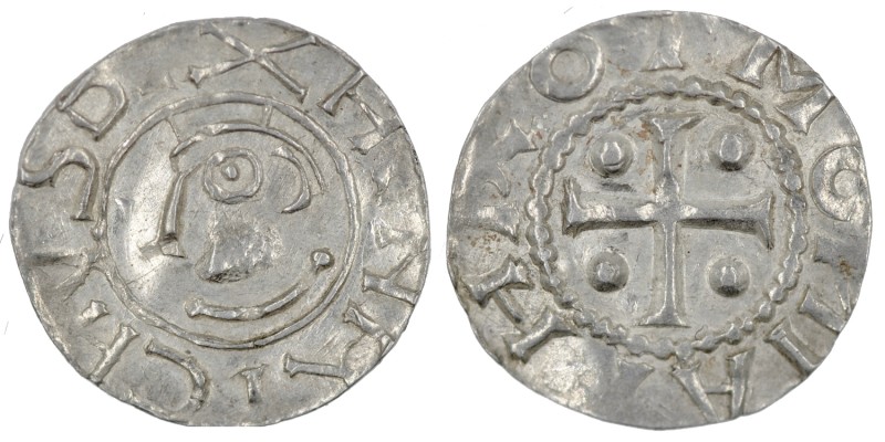 Germany. Duchy of Saxony. Heinrich II 1002-1024. AR Denar (16mm, 0.87g). Dortmun...