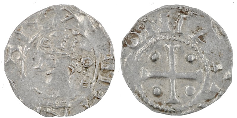Germany. Duchy of Saxony. Heinrich II 1002-1024. AR Denar (16mm, 1.13g). Dortmun...