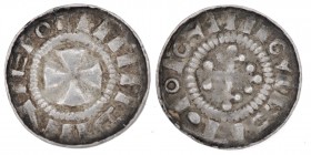 Germany. Duchy of Saxony. Konrad II. 1024-1039. AR Denar (Sachsenpfennig) (15mm, 1.12g). Uncertain mint. Cross with pellets in each angle / Cross. Dbg...