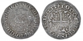 Italy. Napoli. Roberto I d'Angiò. 1309-1317. AR Gigliato (28mm, 3.72g) + ROBЄRT DЄI GRA IЄRL ЄT SICIL RЄX, Roberto enthroned facing, holding lis-tippe...