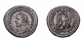 247-249 aC. Siria. Filipo II. Antioquía. Tetradracma. Ag. ΑΥΤΟΚ Κ Μ ΙΟΥΛΙ ΦΙΛΙΠΠΟC CЄΒ Busto de Felipe II con corona y laureado a la izquierda; debajo...