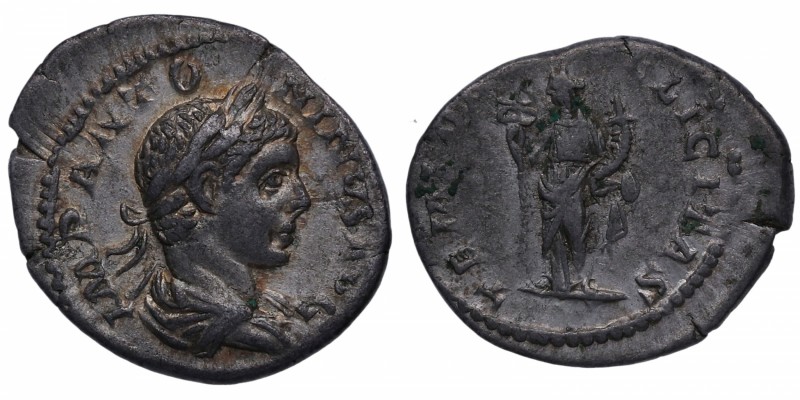 218-222 dC. Heliogábalo (218-222 dC). Roma. Denario. RIC IV Elagabalus 150b. Ag....