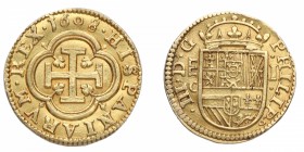 1608. Felipe III (1598-1621). Segovia. 1 Escudo. C. RARA. Bella. Brillo original. EBC. Est.2000.