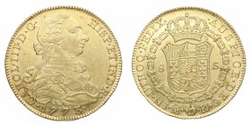 1773. Carlos III (1759-1788). Madrid. 8 escudos. PJ. Au. Bella. EBC+. Est.2500.