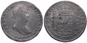 1818. FERNANDO VII (1788-1808). Mexico. 8 reales. JJ. Ag. MBC. Est.60.