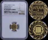 GREECE: 50 Euro (2012) in gold (0,999) commemorating Ancient Pella / Macedonia. Inside slab by NGC "PF 70 ULTRA CAMEO". Accompanied by its official wo...