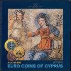 CYPRUS: Euro coin set (2013) composed of 1 Cent to 2 Euro. Inside official three-fold blister. Brilliant Uncirculated.