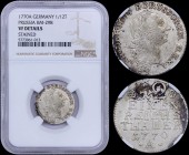 GERMAN STATES / PRUSSIA: 1/12 Thaler (Doppelgroschen) (1770 A) in silver (0,437) with head of Friedrich II facing right. Value, date and inscription o...