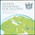 SAN MARINO: Official coin set (2008) composed of 1 Cent to 2 Euro and one silver 5 Euro coin commemorating the International Year of Planet Earth. Bri...