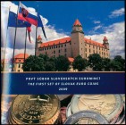 SLOVAKIA: Euro coin set (2009) composed of 1 Cent to 2 Euro with a special commemorative medal. Inside official blister. Brilliant Uncirculated.
