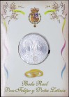 SPAIN: 12 Euro (2004) in silver (0,925) commemorating the Wedding of Prince Felipe and Letizia. Inside blister. (KM 1096). Brilliant Uncirculated.