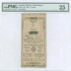 AUSTRIA: 1 Gulden (1.1.1800) in black. S/N: "289441". WMK: Value as Arabic and Roman numeral. Inside holder by PMG "Very Fine 25 - Minor Rust, Pencil"...