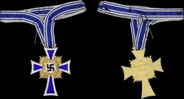 GERMANY: Cross of Honour of the German Mother (1938). Awarded to exemplary mothers who raised 4 or more children. 1st grade - gold (8 children). Extre...