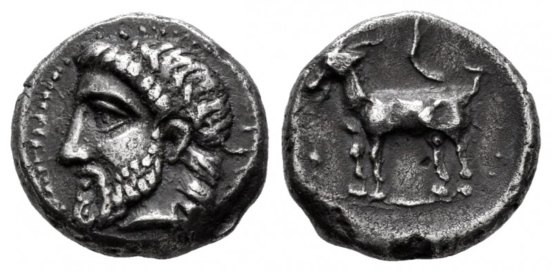 Thessaly – Boeotia. Pharos on the Island of Pharos. Drachm. 350 BC. (Jameson-204...
