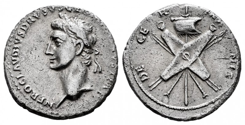 Nero Claudius Drusus. Denarius. 41-45 AD. Rome. (Ric-Claudius 74). (Bmcre-107). ...