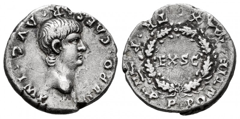 Nero. Denarius. 60-61 AD. Rome. (Ric-22). (Bmcre-24). (Rsc-216). Anv.: NERO • CA...
