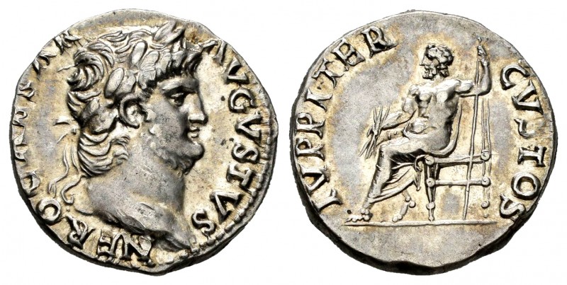 Nero. Denarius. 64-65 AD. Rome. (Ric-53). (Rsc-119). Anv.: NERO CAESAR AVGVSTVS,...