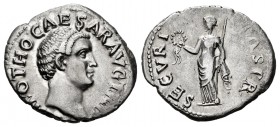 Otho. Denarius. 69 AD. Rome. (Ric-I 10). (Bmcre-19). (Rsc-15). Anv.: (IMP) OTHO CAESAR AVG TR P, bare head to right . Rev.: SECVRITAS P R, Securitas s...