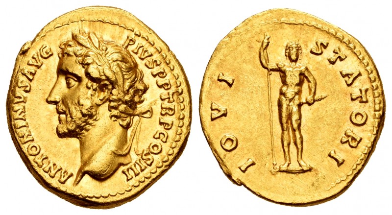 Antoninus Pius. Áureo. 140-143 AD. Rome. (Spink-4007). (Ric-72d). (Cal-1553). An...