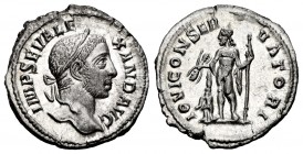 Severus Alexander. Denarius. 228-231 AD. Rome. (Ric-200). (Bmcre-690). (Rsc-73). Anv.: IMP SEV ALEXAND AVG, laureate head right. Rev.: IOVI CONSERVATO...