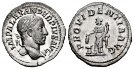 Severus Alexander. Denarius. 231-235 AD. Rome. (Ric-250). (Bmcre-875-8). (Rsc-501b). Anv.: IMP ALEXANDER PIVS AVG, laureate head right, with slight dr...