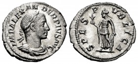 Severus Alexander. Denarius. 231-235 AD. Rome. (Ric-254). (Bmcre-896). (Rsc-546). Anv.: IMP ALEXANDER PIVS AVG, laureate, draped and cuirassed bust ri...