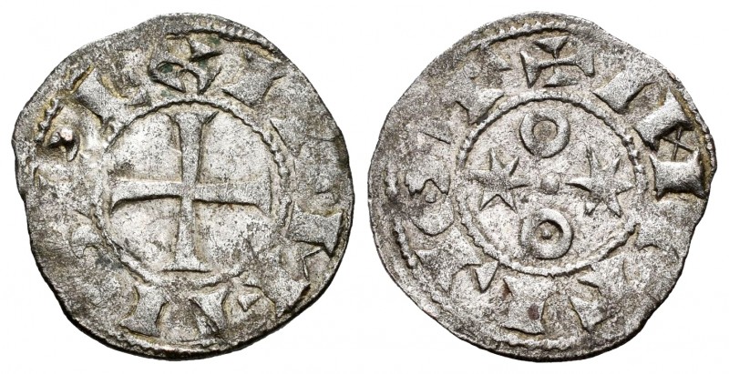 Kingdom of Castille and Leon. Alfonso VI (1073-1109). Dinero. Toledo. (Bautista-...