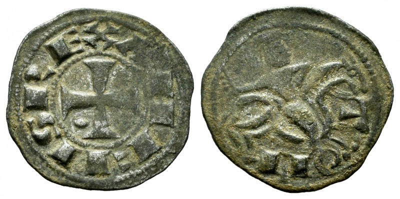 Kingdom of Castille and Leon. Alfonso VIII (1158-1214). Dinero. Toledo. (Bautist...