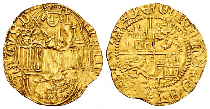 Kingdom of Castille and Leon. Enrique IV (1454-1474). 1/2 enrique de la silla. Á...