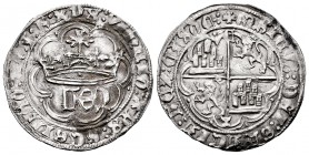 Kingdom of Castille and Leon. Enrique IV (1454-1474). 1 real. Cuenca. (Bautista-904.2). Rev.: + ENRICVS : DEI : GRACIA : REX : CASTE· :. Ag. 3,35 g. G...