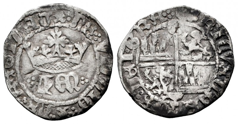 Kingdom of Castille and Leon. Enrique IV (1454-1474). 1/2 real. Cuenca. (Bautist...