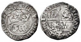 Kingdom of Castille and Leon. Enrique IV (1454-1474). 1/2 real. Cuenca. (Bautista-926.1). Ag. 1,38 g. With C and bowl on the vertical axis. HEN betwee...
