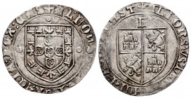 Kingdom of Castille and Leon. Alfonso V of Portugal (1432-1481). 1 real. Mintmark: L. (Bautista-1131). Ag. 3,25 g. Very rare, even more in this grade....