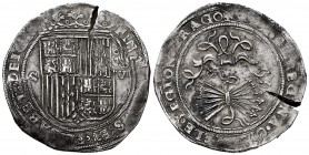 Catholic Kings (1474-1504). 8 reales. Sevilla. (Cal-577). Anv.: FER(NANDU)S: ET· ELISABET· DEI GR. Rev.: + REX· ET REGINA· CA(ST)ELE· LEGION· ARAGO. A...