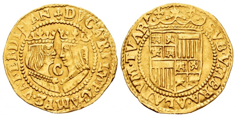 Catholic Kings (1474-1504). Ducat. Kampen. (Vti-7). (Delm-1101). Au. 3,37 g. Let...