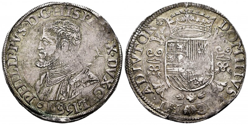 Philip II (1556-1598). 1 escudo felipe. 1561. Nimega. (Vti-1192). (Vanhoudt-265....