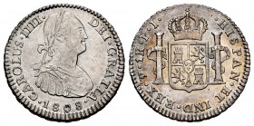 Charles IV (1788-1808). 1 real. 1808. Potosí. PJ. (Cal-484). Ag. 3,45 g. Second king´s bust. Attractive. AU. Est...150,00. 

Carlos IV (1788-1808). ...