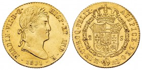 Ferdinand VII (1808-1833). 2 escudos. 1831. Madrid. AJ. (Cal-1638). Au. 6,74 g. With some original luster remaining. XF/AU. Est...400,00. 

Fernando...