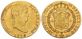 Ferdinand VII (1808-1833). 4 escudos. 1815. Madrid. GJ. (Cal-1710). Au. 13,51 g. XF. Est...750,00. 

Fernando VII (1808-1833). 4 escudos. 1815. Madr...