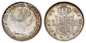 Elizabeth II (1833-1868). 1 real. 1855. Sevilla. (Cal 2008-437). (Cal 2019-325). Ag. 1,26 g. It retains some luster. AU/Almost UNC. Est...90,00. 

I...